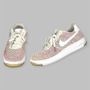 Nike Trainers Womens Size 10  Air Force 1 Flyknit Low Radiant Emerald Shoes AF1